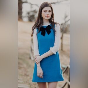 Kiel James Patrick Blue and White Dress